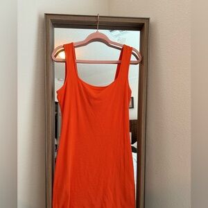 Roxy Vibrant Orange Sleeveless Mini Dress